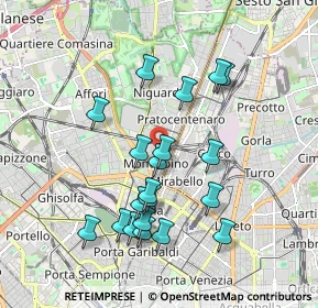 Mappa Via Sarzana, 20159 Milano MI, Italia (1.7855)