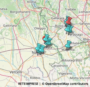 Mappa Strada Michelona, 28062 Cameri NO, Italia (11.8)