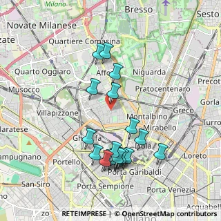 Mappa Via Amilcare Bonomi, 20158 Milano MI, Italia (1.93053)