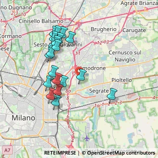 Mappa Strada di Olgia Nuova, 20054 Segrate MI, Italia (3.7705)