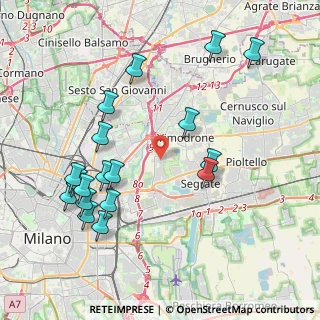 Mappa Strada di Olgia Nuova, 20054 Segrate MI, Italia (4.44778)