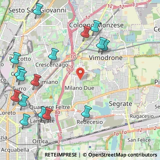 Mappa Strada di Olgia Nuova, 20054 Segrate MI, Italia (2.90938)