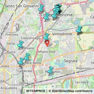 Mappa Strada di Olgia Nuova, 20054 Segrate MI, Italia (2.7505)