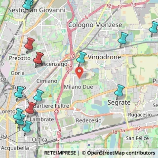 Mappa Strada di Olgia Nuova, 20054 Segrate MI, Italia (3.4325)