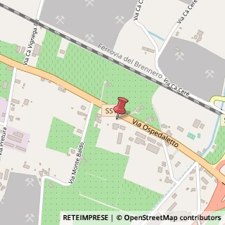 Mappa Via Ospedaletto, 25, 37026 Pescantina, Verona (Veneto)