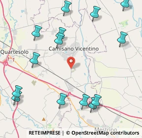 Mappa Strada Provinciale, 36043 Camisano Vicentino VI, Italia (5.33929)