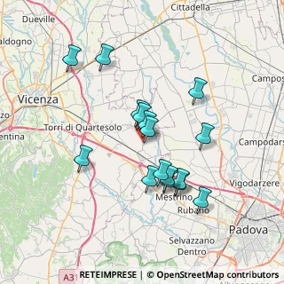 Mappa Strada Provinciale, 36043 Camisano Vicentino VI, Italia (6.34875)