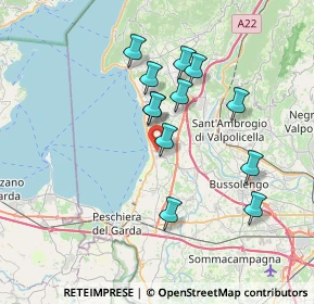 Mappa Via A. Della Scala, 37017 Lazise VR, Italia (6.325)