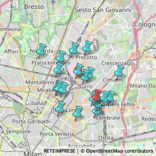Mappa Via Rovigno, 20125 Milano MI, Italia (1.612)