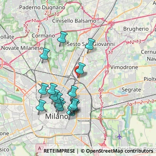 Mappa Via Rovigno, 20125 Milano MI, Italia (3.92706)