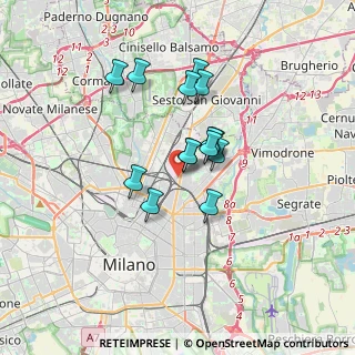 Mappa Via Rovigno, 20125 Milano MI, Italia (2.55143)