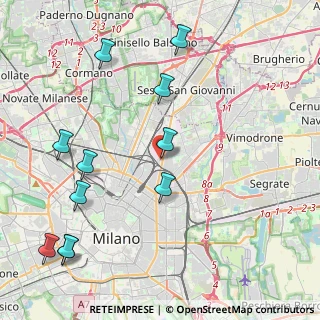 Mappa Via Rovigno, 20125 Milano MI, Italia (5.08091)