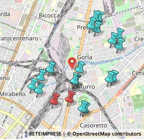 Mappa Via Rovigno, 20125 Milano MI, Italia (1.054)