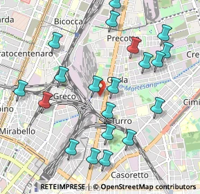 Mappa Via Rovigno, 20125 Milano MI, Italia (1.1025)