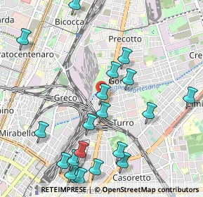 Mappa Via Rovigno, 20125 Milano MI, Italia (1.2345)