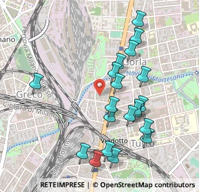 Mappa Via Rovigno, 20125 Milano MI, Italia (0.4805)