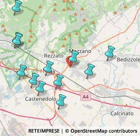 Mappa Via B. Castelli, 25080 Mazzano BS, Italia (4.49083)