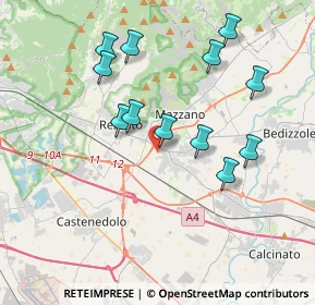 Mappa Via B. Castelli, 25080 Mazzano BS, Italia (3.65917)