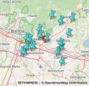 Mappa Via B. Castelli, 25080 Mazzano BS, Italia (6.62611)