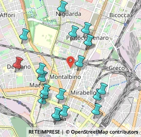 Mappa Via Trescorre Balneario, 20159 Milano MI, Italia (1.1395)