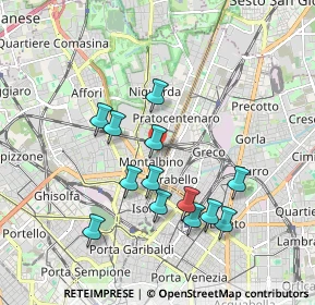 Mappa Via Trescorre Balneario, 20159 Milano MI, Italia (1.72769)
