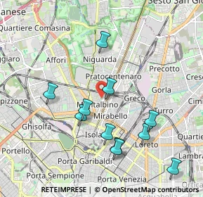 Mappa Via Trescorre Balneario, 20159 Milano MI, Italia (1.97455)
