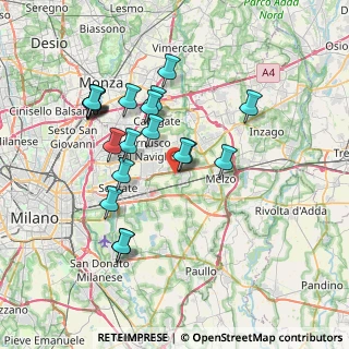 Mappa Via Friuli, 20052 Vignate MI, Italia (7.0865)