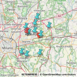 Mappa Via Friuli, 20052 Vignate MI, Italia (6.39182)