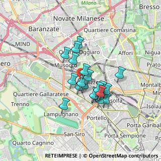 Mappa Via Monte Altissimo, 20156 Milano MI, Italia (1.207)