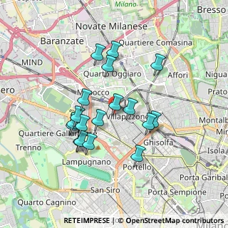 Mappa Via Monte Altissimo, 20156 Milano MI, Italia (1.56056)