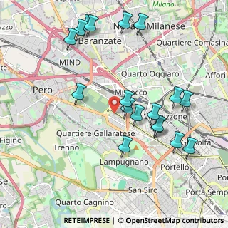 Mappa Via Giovanni Maria Bicetti De Buttinoni, 20151 Milano MI, Italia (2.15167)