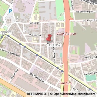 Mappa Via Vilfredo Pareto,  5, 20156 Milano, Milano (Lombardia)