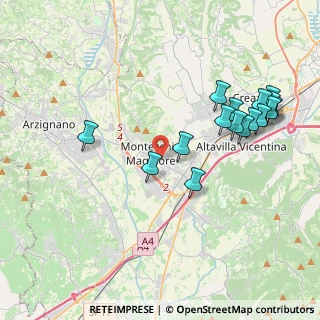Mappa Via Conti Gualdo, 36075 Montecchio Maggiore VI, Italia (4.2625)