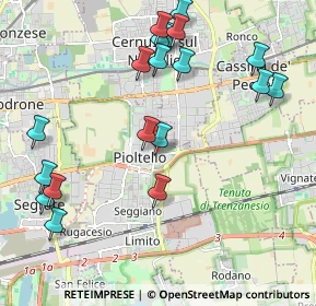 Mappa Via Gaetano Donizetti, 20096 Pioltello MI, Italia (2.35263)