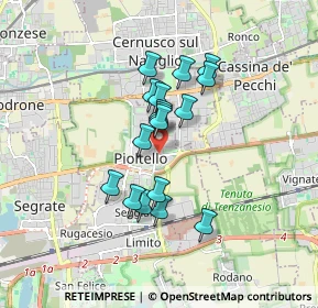 Mappa Via Gaetano Donizetti, 20096 Pioltello MI, Italia (1.31647)