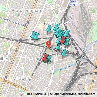 Mappa Via Privata Nicolò Bettoni, 20125 Milano MI, Italia (0.3225)
