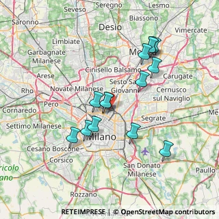 Mappa Via Privata Nicolò Bettoni, 20125 Milano MI, Italia (6.82786)