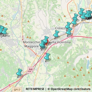 Mappa Via Bacchiglioni, 36075 Montecchio Maggiore VI, Italia (6.258)