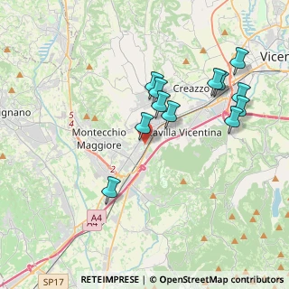 Mappa Via Bacchiglioni, 36075 Montecchio Maggiore VI, Italia (3.80417)