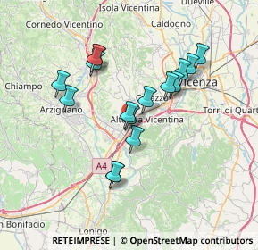 Mappa Via Bacchiglioni, 36075 Montecchio Maggiore VI, Italia (6.26938)