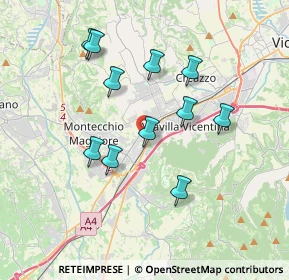 Mappa Via Bacchiglioni, 36075 Montecchio Maggiore VI, Italia (3.34545)