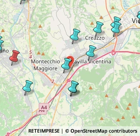 Mappa Via Bacchiglioni, 36075 Montecchio Maggiore VI, Italia (6.5085)
