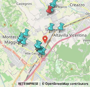 Mappa Via Bacchiglioni, 36075 Montecchio Maggiore VI, Italia (1.78933)