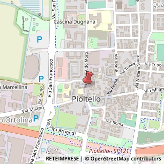 Mappa Via Aldo Moro,  16, 20068 Pioltello, Milano (Lombardia)