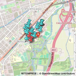 Mappa Via Andrea Bregno, 20132 Milano MI, Italia (0.28333)