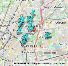 Mappa Via Rovato, 20132 Milano MI, Italia (1.5325)