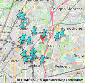 Mappa Via Andrea Bregno, 20132 Milano MI, Italia (1.89563)