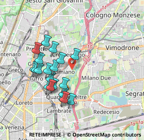 Mappa Via Andrea Bregno, 20132 Milano MI, Italia (1.6735)