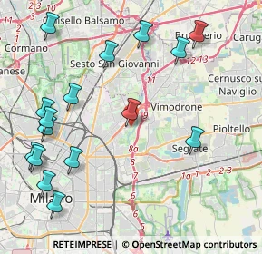 Mappa Via Andrea Bregno, 20132 Milano MI, Italia (5.09313)