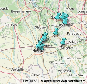 Mappa Via Birago Dalmazio, 28062 Cameri NO, Italia (10.63071)